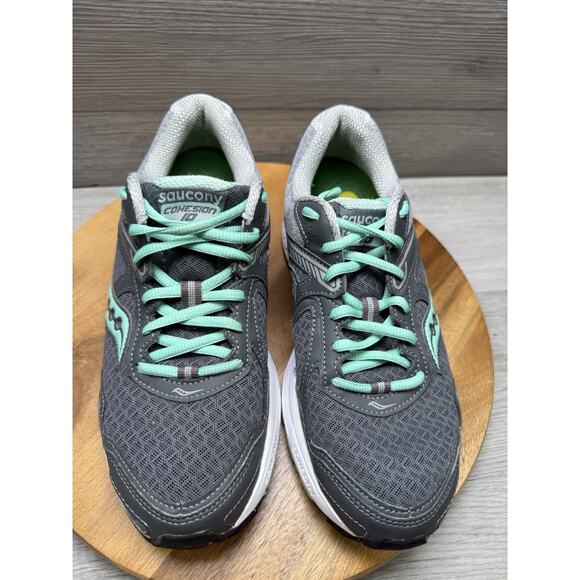 Saucony Women's Grid Cohesion Running Shoes Grey Size 9 - Picture 3 of 10